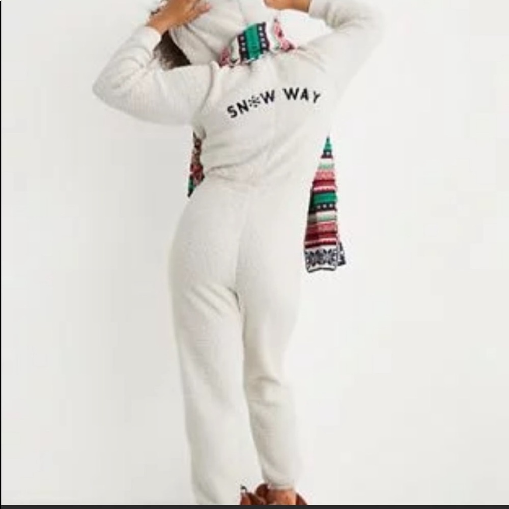 Aerie Sherpa Onesie Christmas Pajamas